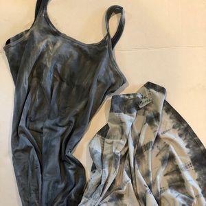 Tie-Dye hi-lo hen tank dress
